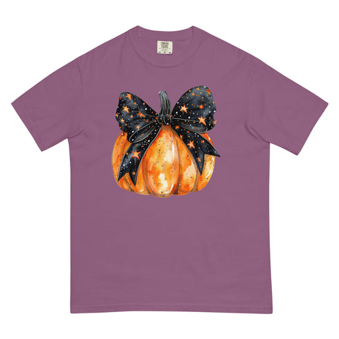 Fall Pumpkin Bow Graphic Shirt