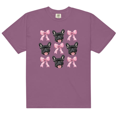 Black French Bulldog with bows Shirt