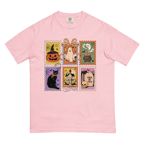 Spooky Stamps Halloween Comfort Colors Shirt