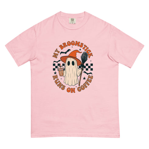 My Broomstick Runs on Coffee Halloween Coffee Shirt