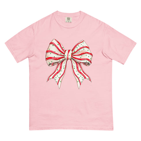 Christmas Tree Cake Bow Shirt
