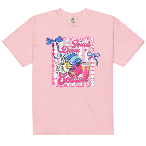 Football Touchdown Season Pink Shirt