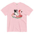 Border Collie Flamingo Float Dog Shirt