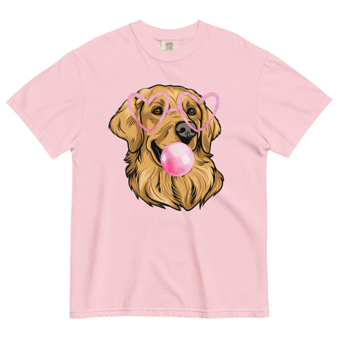 Bubblegum Golden Retriever Shirt