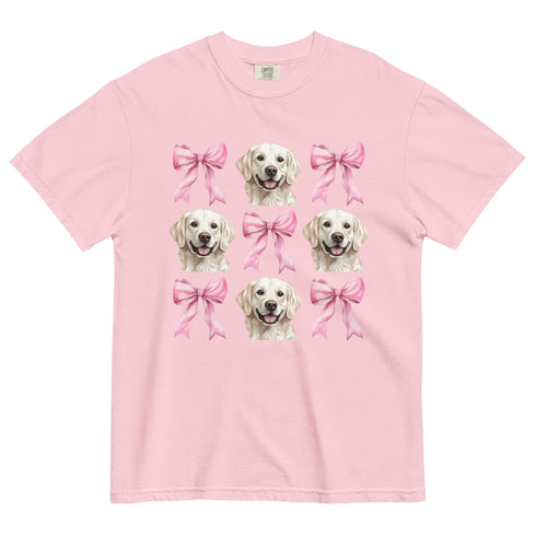 White Golden Retriever with bows Shirt