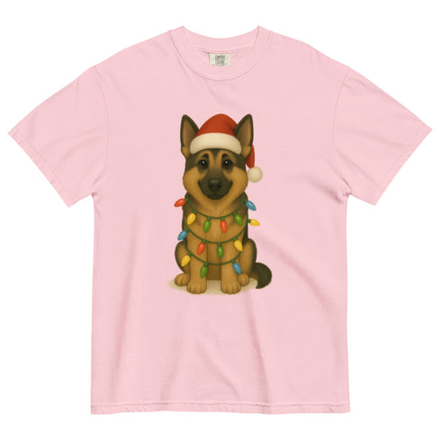 Christmas German Shepherd Comfort Colors Shirt