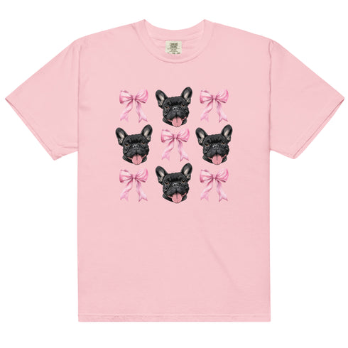 Black French Bulldog with bows Shirt