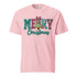 Faux Crochet Merry Christmas Comfort Colors Shirt