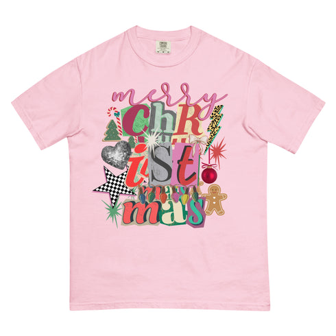 Merry Christmas Preppy Y2K Comfort Colors Graphic