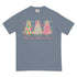 Merry Christmas Trees Retro Pink