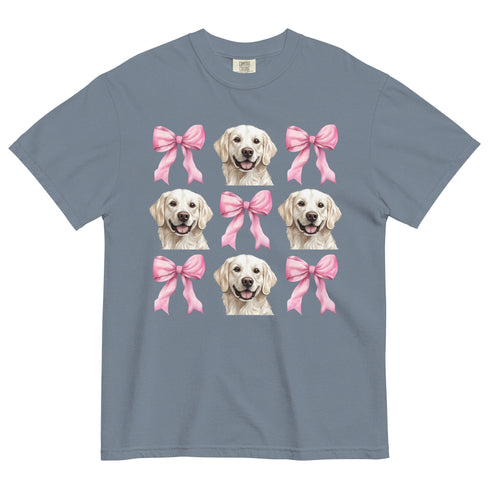 White Golden Retriever with bows Shirt