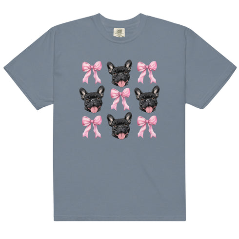 Black French Bulldog with bows Shirt