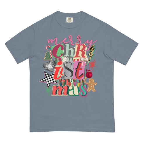Merry Christmas Preppy Y2K Comfort Colors Graphic