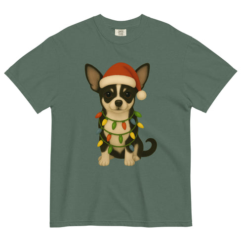 Christmas Black and White chihuahua Shirt