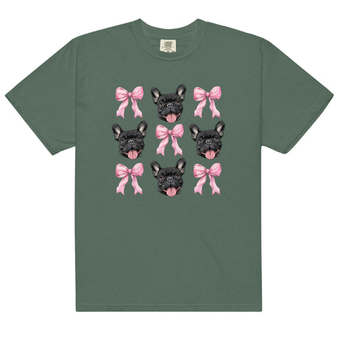 Black French Bulldog with bows Shirt