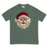 Faux Crochet Yarn Jolly Santa Comfort Colors Shirt