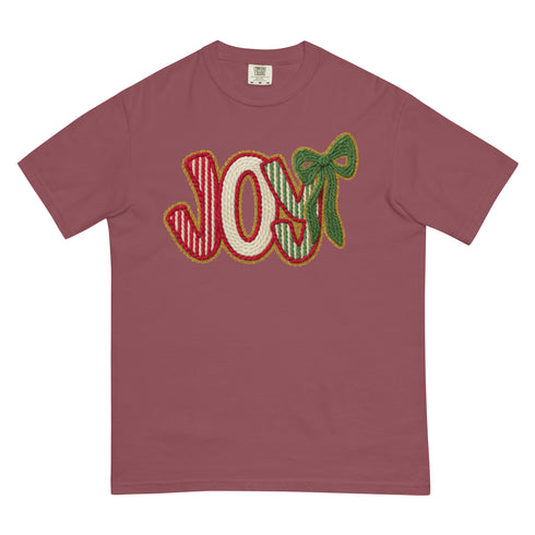 Joy Faux Crochet Christmas Comfort Colors