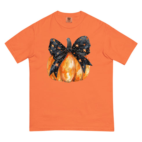 Fall Pumpkin Bow Graphic Shirt