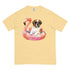 St. Bernard Flamingo Float Dog Shirt
