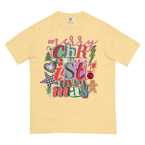 Merry Christmas Preppy Y2K Comfort Colors Graphic