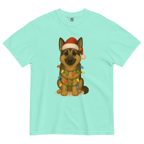 Christmas German Shepherd Comfort Colors Shirt