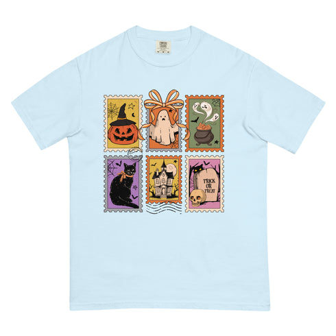 Spooky Stamps Halloween Comfort Colors Shirt
