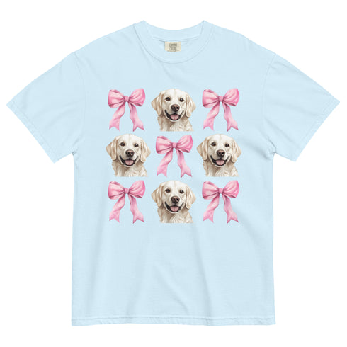 White Golden Retriever with bows Shirt