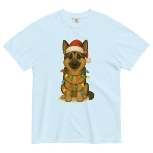 Christmas German Shepherd Comfort Colors Shirt
