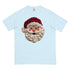 Faux Crochet Yarn Jolly Santa Comfort Colors Shirt