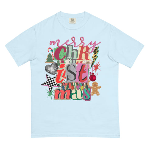 Merry Christmas Preppy Y2K Comfort Colors Graphic