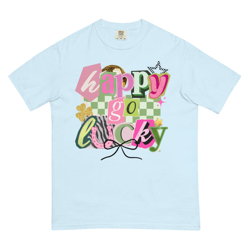 Happy Go Lucky Preppy Comfort Colors