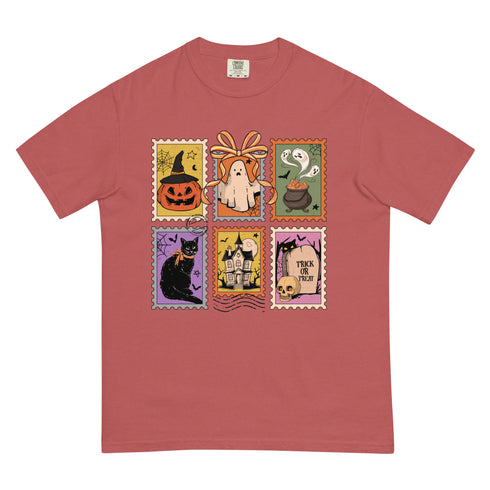 Spooky Stamps Halloween Comfort Colors Shirt