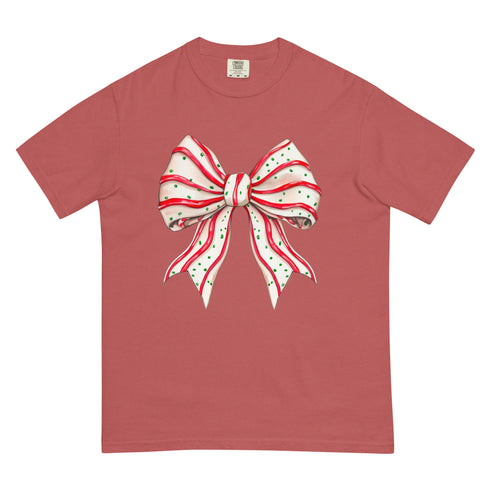Christmas Tree Cake Bow Shirt