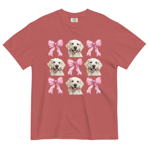 White Golden Retriever with bows Shirt