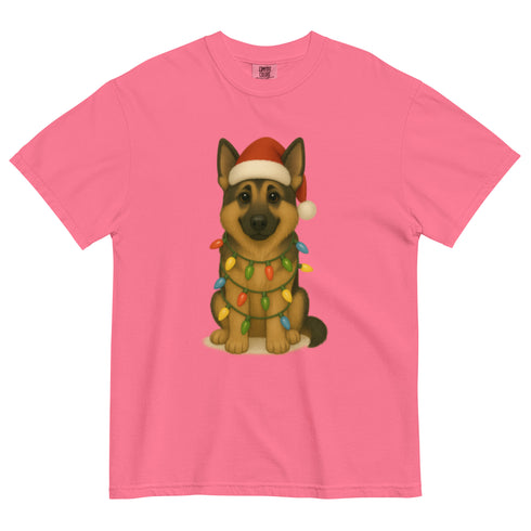 Christmas German Shepherd Comfort Colors Shirt