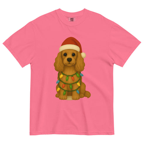 Christmas Cocker Spaniel Comfort Colors Shirt