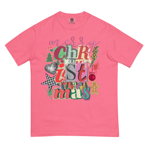 Merry Christmas Preppy Y2K Comfort Colors Graphic