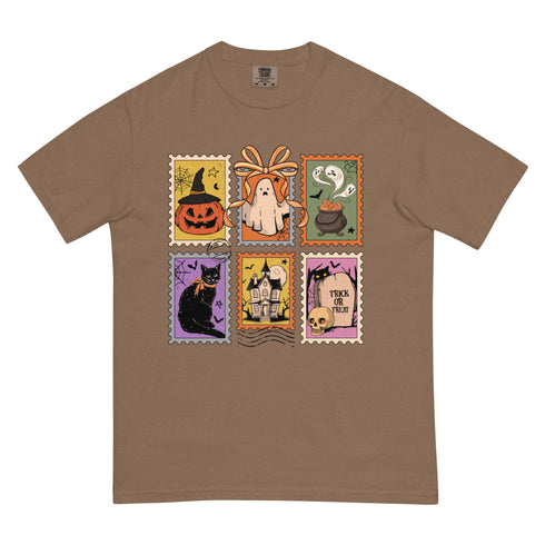 Spooky Stamps Halloween Comfort Colors Shirt