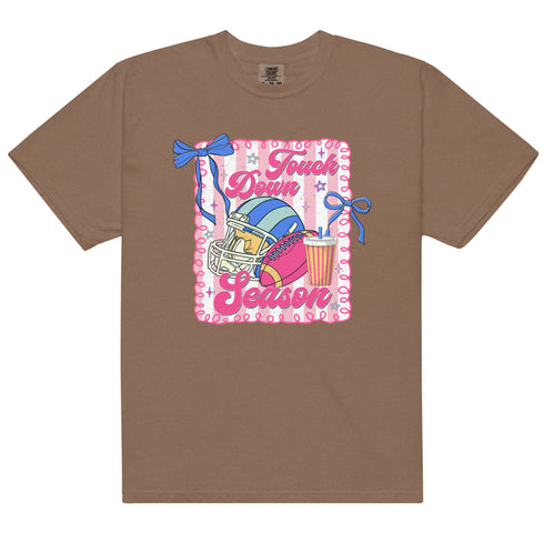 Football Touchdown Season Pink Shirt