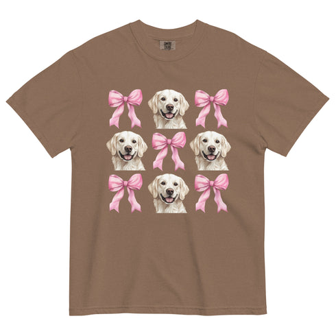 White Golden Retriever with bows Shirt