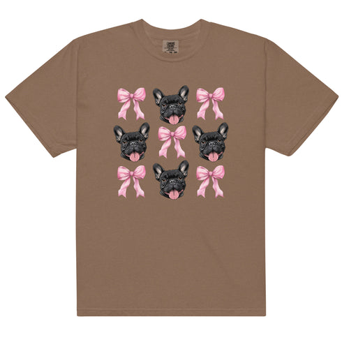 Black French Bulldog with bows Shirt