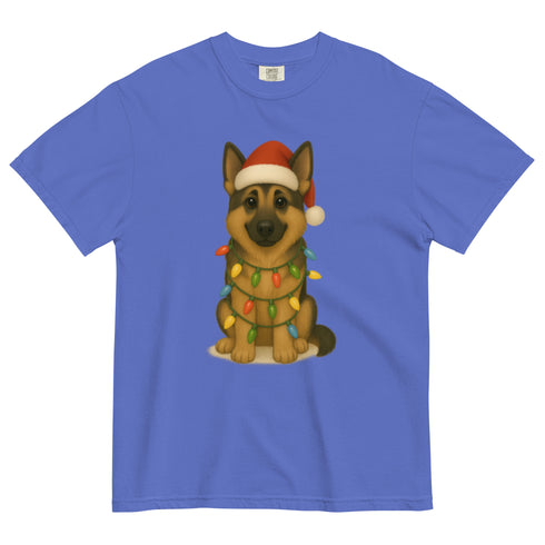 Christmas German Shepherd Comfort Colors Shirt
