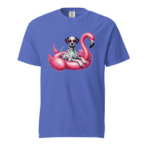 Dalmatian Flamingo Float Dog Shirt