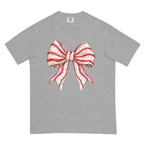 Christmas Tree Cake Bow Shirt