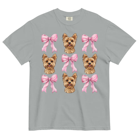 Blonde Yorkie and Bows Shirt