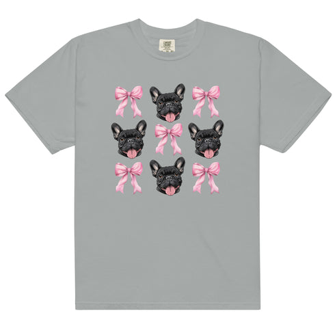 Black French Bulldog with bows Shirt