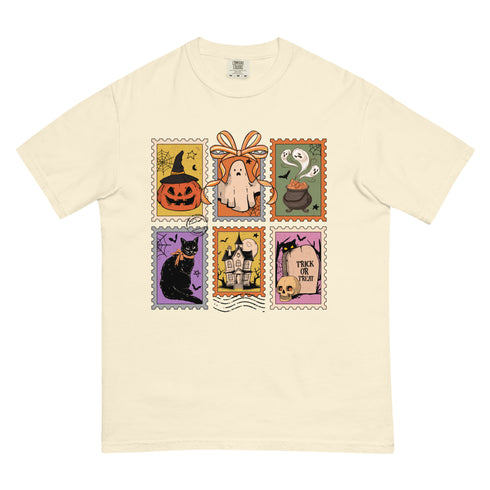 Spooky Stamps Halloween Comfort Colors Shirt