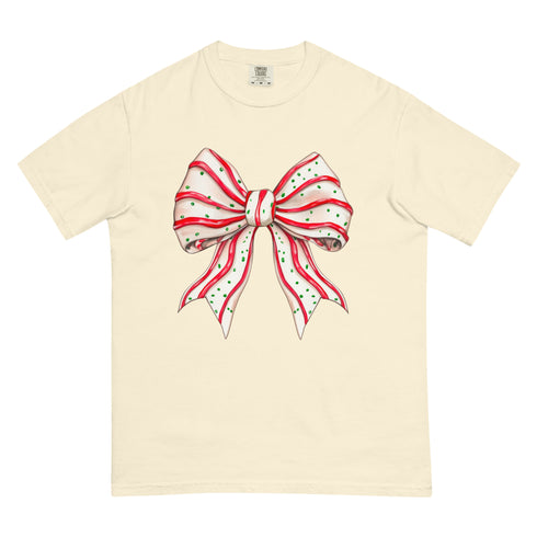 Christmas Tree Cake Bow Shirt