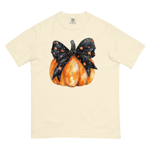 Fall Pumpkin Bow Graphic Shirt