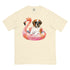 St. Bernard Flamingo Float Dog Shirt